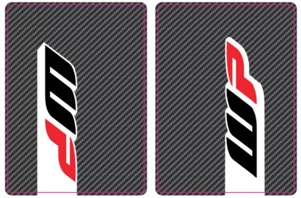 WP Fork Tube Decals | Carbon Fiber